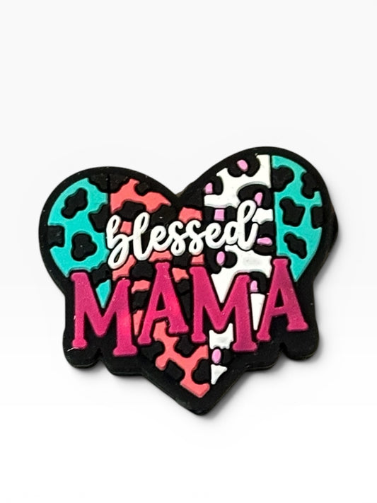 Blessed Mama Mom Silicone Focal Bead