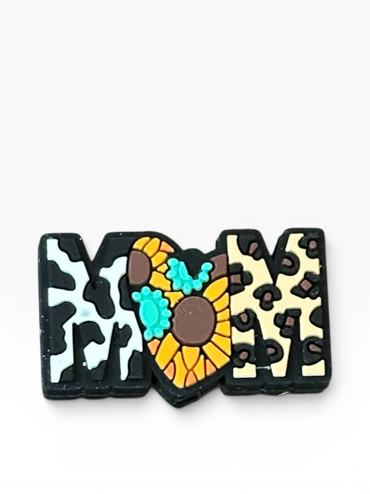 Mama Mom Silicone Focal Bead